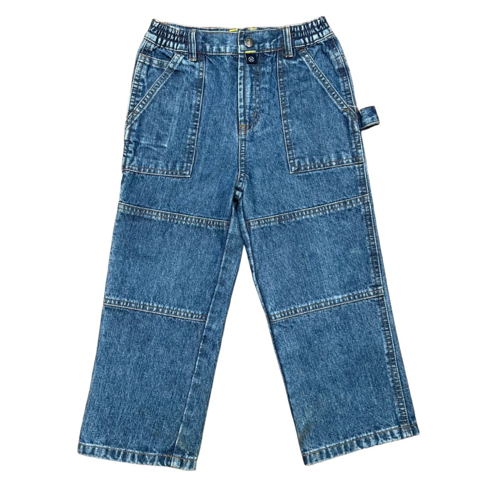 VINTAGE 90s Nautica Boys’ Carpenter Blue Denim Jeans Size 4T